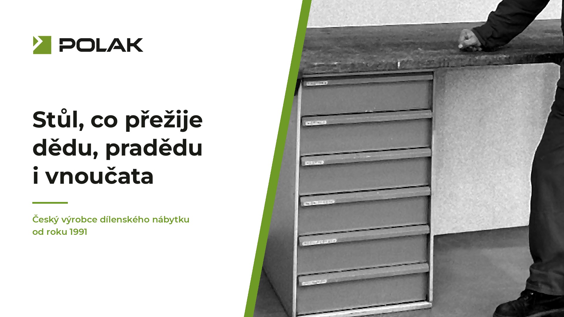 Kvalitní stůl do dílny POLAK CZ