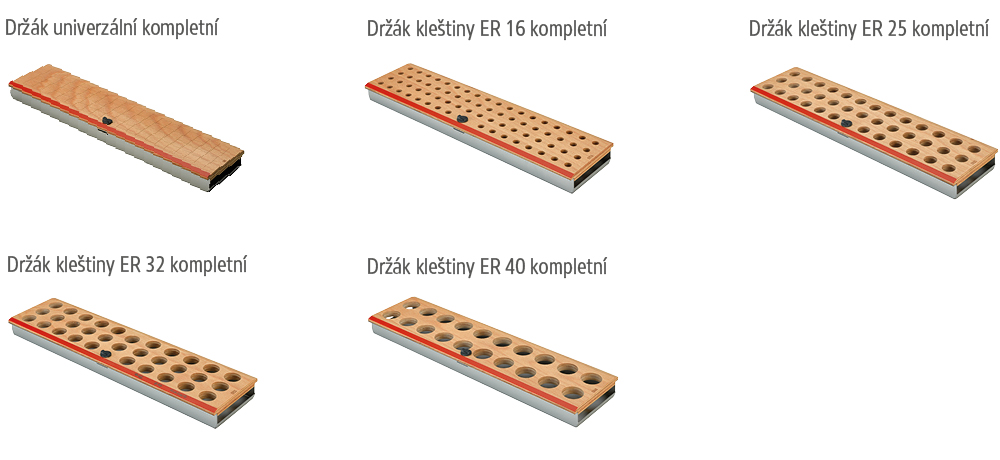 Dřevěné držáky nástrojů - NC program dílenského nábytku