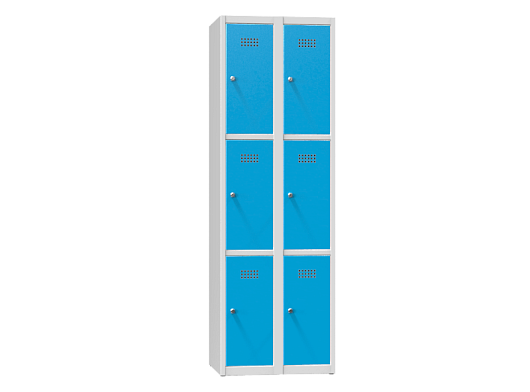 Šatní skříňky kovové 6-ti box XS66-18